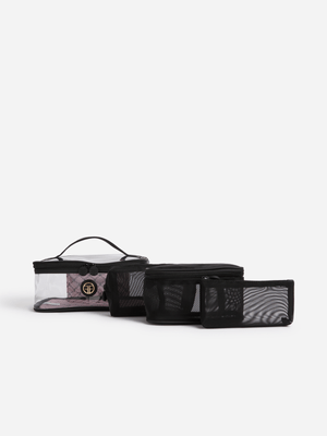 Foschini All Woman Medium Multi 4Piece Cosmetics Bag