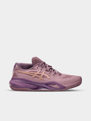 Asics Womens Gel-Resolution X 9 Purple/Gold Padel Shoes