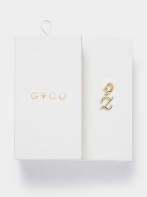 14ct Gold Plated Initial Z Charm