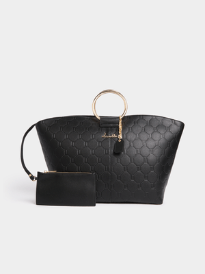Luella Maxi Basket Tote Bag