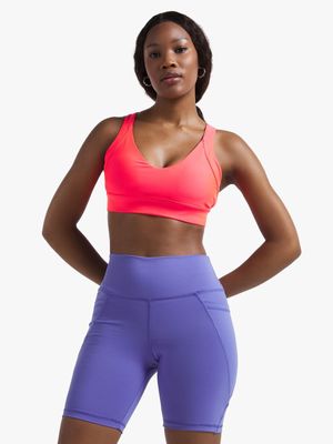TS Womens Purple Bike Shorts