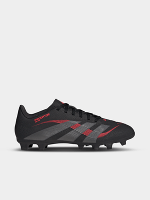 adidas Mens Predator Club FG/MG Black/Red Boots