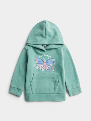 Jet Toddler Girl Green Butterfly Active Top