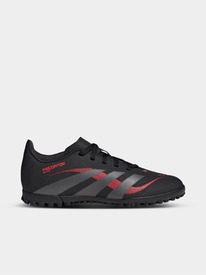 adidas Junior Predator Club Turf Black/Grey/Red Boots