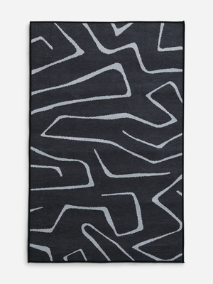 Jet Home Printed Jaxton Chenille Rug 70x110cm