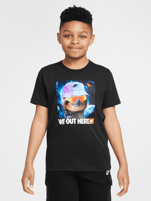 Nike Unisex Youth Sportswear TD Sloth Black T-Shirt