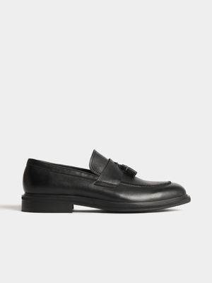 Men's Markham Premium Grain Tassel Black Loafer