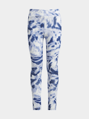 TS Girls Marble Print Long Tights