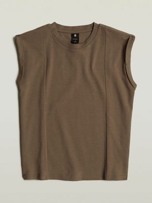 G-Star Women's Constructed Loose Brown Top