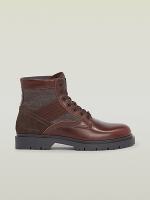 G-Star Men's Tyler Mid Red/Brown Boots