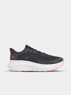 Under Armour Womens Charged Rogue 5 Anthracite/Aero Pink Running Shoes